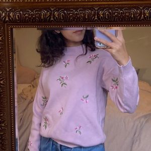 CryBaby Embroidered mockneck sweater